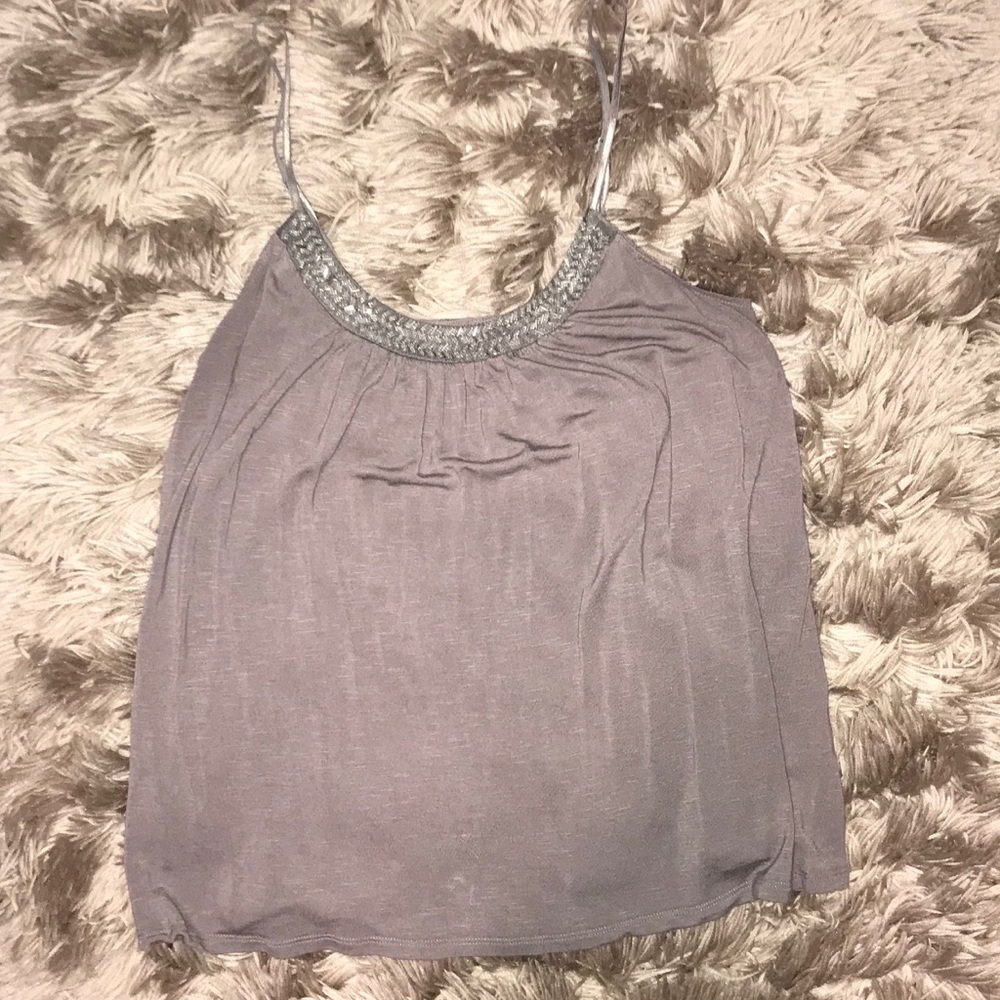 Gray Spaghetti Strap Top